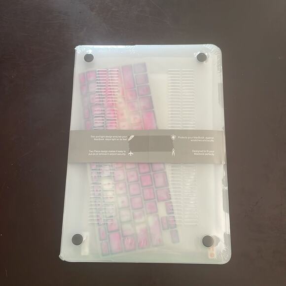 MacBook Air 13” 2010-2017 blue/pink galaxy design hardshell case - Picture 2 of 3